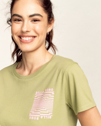2 Segment - Short Sleeve T-Shirt for Women Green C3SS29BIP2 Billabong