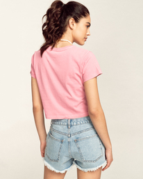 4 Tropicality - Short Sleeve T-Shirt for Women Pink C3SS31BIP2 Billabong