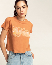 0 Cali Greetings - Camiseta de manga corta para Mujer  C3SS37BIP2 Billabong