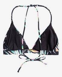 6 Sol Searcher Cross - Cross Back Triangle Bikini Top for Women Black C3ST04BIP2 Billabong