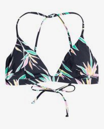 5 Sol Searcher Cross - Cross Back Triangle Bikini Top for Women Black C3ST04BIP2 Billabong