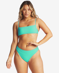 4 Sol Searcher - Square Bralette Bikini Top for Women Green C3ST72BIP2 Billabong