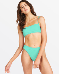 0 Sol Searcher - Square Bralette Bikini Top for Women Green C3ST72BIP2 Billabong