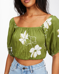 4 Sun City - Crop top pour Femme Vert C3TP08BIP2 Billabong