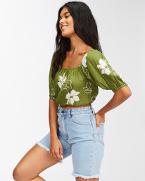 3 Sun City - Crop top pour Femme Vert C3TP08BIP2 Billabong