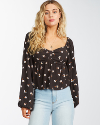 0 Love You More - Blouse met Lange Mouw voor Dames  C3TP11BIP2 Billabong
