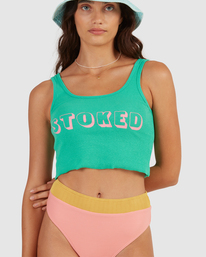 6 Forever Stoked - Tank Top for Women Green C3TT17BIP2 Billabong