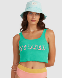 2 Forever Stoked - Tank Top for Women Green C3TT17BIP2 Billabong