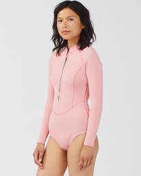 2 1mm Salty Dayz Light - Long Sleeve Springsuit for Women Pink C41G50BIP2 Billabong