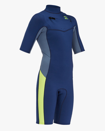 1 2/2mm Absolute - Springsuit Chest Zip manches courtes pour Garçon 8-16 ans Bleu C42B50BIP2 Billabong