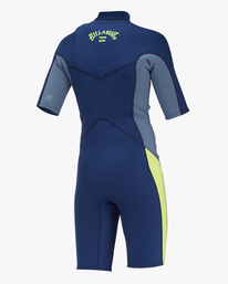 3 2/2mm Absolute - Springsuit Chest Zip manches courtes pour Garçon 8-16 ans Bleu C42B50BIP2 Billabong