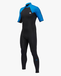 0 2/2mm Absolute - Springsuit met Korte Mouw en Achterrits voor Heren Blue C42M66BIP2 Billabong