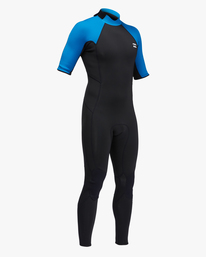 1 2/2mm Absolute - Springsuit met Korte Mouw en Achterrits voor Heren Blue C42M66BIP2 Billabong