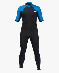 2 2/2mm Absolute - Springsuit met Korte Mouw en Achterrits voor Heren Blue C42M66BIP2 Billabong