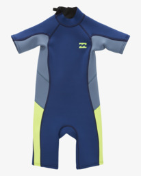 0 2/2mm Absolute - Back Zip Short Sleeve Springsuit for Toddler Boys 2 - 7  C42T50BIP2 Billabong