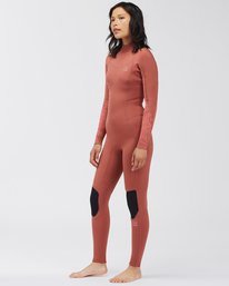 1 3/2mm Synergy 2021 - Combinaison Back Zip pour Femme Rouge C43G53BIP2 Billabong