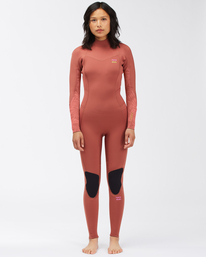 0 5/4mm Synergy - Neoprenanzug mit Reißverschluss am Rücken für Frauen Rot C45G52BIP2 Billabong