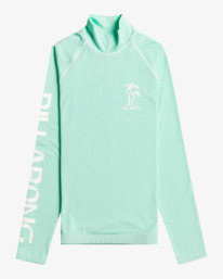 0 Logo - Langärmliger Rashguard mit UPF 50 für Frauen Grün C4GY10BIP2 Billabong