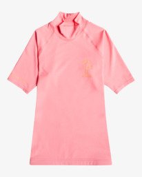 0 Logo - Short Sleeve UPF 50 Rash Vet for Women Pink C4GY11BIP2 Billabong