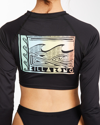 3 Crop - Long Sleeve Rash Vest for Women  C4GY25BIP2 Billabong