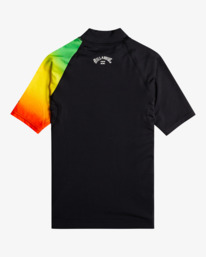 1 Contrast - Kurzärmliger Rashguard mit UPF 50 für Jungen 8 - 14 Schwarz C4KY22BIP2 Billabong