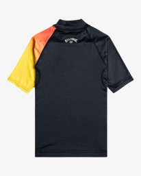 1 Contrast - Kurzärmliger Rashguard mit UPF 50 für Jungen 8 - 14 Schwarz C4KY22BIP2 Billabong