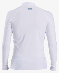 1 All Day Wave - Long Sleeve UPF 50 Rash Vest for Men White C4MY54BIP2 Billabong