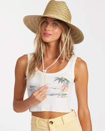 1 New Comer - Sombrero para el sol para Mujer Blanco C9HT03BIP2 Billabong