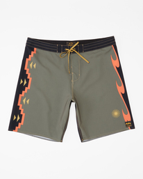 2 Wrangler United By Pro 18" - Boardshort da Uomo Brown D1BS35BIS2 Billabong