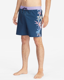 6 D Bah Layback 17" - Board Shorts for Men Blue D1LB15BIMU Billabong
