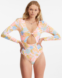 2 Pick Me Up Bodysuit - Long Sleeve One-Piece Swimsuit for Women  D3GY05BIS2 Billabong