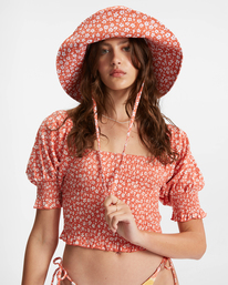 5 Coastal Sands - Puff Sleeve Top for Women  D3KT01BIS2 Billabong