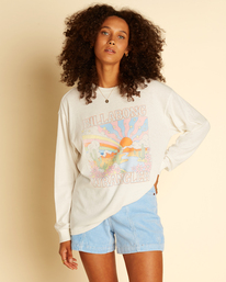0 Wrangler Boyfriend - &Uuml;bergro&szlig;es T- Shirt f&uuml;r Frauen Braun D3KT15BIS2 Billabong
