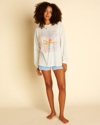 1 Wrangler Boyfriend - &Uuml;bergro&szlig;es T- Shirt f&uuml;r Frauen Braun D3KT15BIS2 Billabong