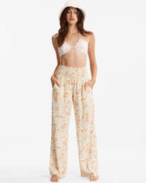 1 New Waves - Pantalon léger élastiqué pour Femme Blanc D3PT04BIS2 Billabong