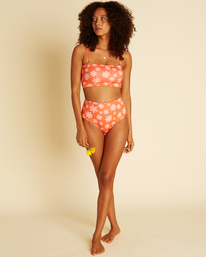 1 Wrangler Out West Dreamin Hi Retro - Reversible Full Bikini Bottoms for Women Orange D3SB29BIS2 Billabong