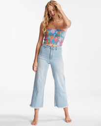 2 Keep It Simple - Smocked Crop Top for Women  D3TP15BIS2 Billabong