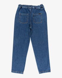 3 Larry Denim - Elasticated Denim Trousers With Drawcord for Boys 8-16 Blue EBBDP03001 Billabong