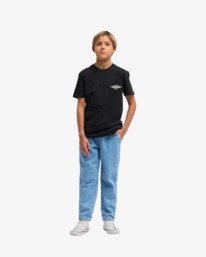 1 Larry Denim - Elasticated Denim Trousers With Drawcord for Boys 8-16 Blue EBBDP03001 Billabong