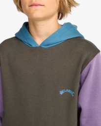 4 Arch Block Po - Sudadera con capucha para chicos 8-16 Violeta EBBFT00124 Billabong