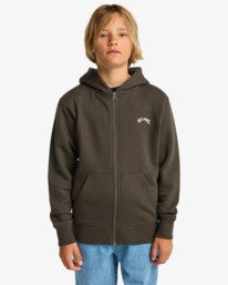 0 Arch - Sudadera con capucha y cremallera para chicos 8-16 Negro EBBFT00125 Billabong