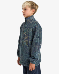 2 Boundary Mock - Pull à col rond demi-zippé pour Garçon 8-16 ans Bleu EBBFT00127 Billabong