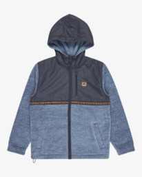 4 Boundary Lite Zip - Full Zip for Boys 8-16 Blue EBBFT00128 Billabong