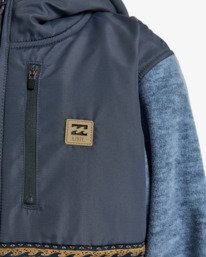 3 Boundary Lite Zip - Full Zip for Boys 8-16 Blue EBBFT00128 Billabong