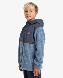 2 Boundary Lite Zip - Full Zip for Boys 8-16 Blue EBBFT00128 Billabong
