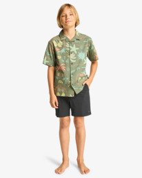 1 Crossfire Solid 15" - Hybrid Boardshorts for Boys 8-16 Black EBBHY03000 Billabong