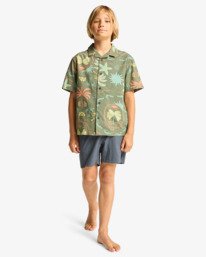 0 Crossfire Solid 15" - Boardshort h&iacute;brido para chicos 8-16 Negro EBBHY03000 Billabong