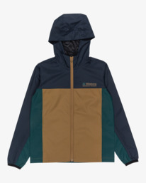 3 Transport - Lightweight Mini Ripstop Windbreaker for Boys 8-16 Blue EBBJK03009 Billabong