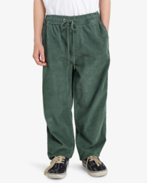 0 Larry Cord - E-Waist Trousers for Boys 8-16 Green EBBNP03005 Billabong