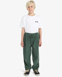 1 Larry Cord - E-Waist Trousers for Boys 8-16 Green EBBNP03005 Billabong